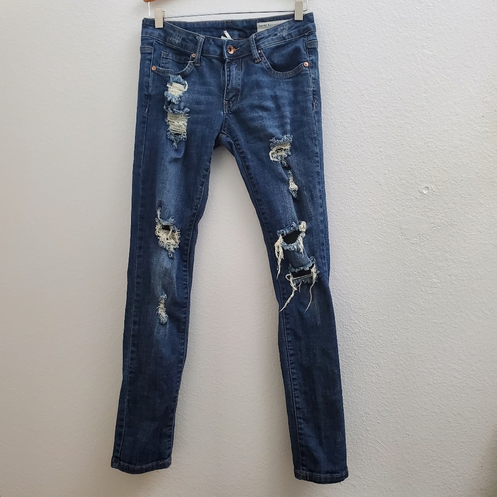 Special A Jeans Destroyed Ankle Skinny Low J187